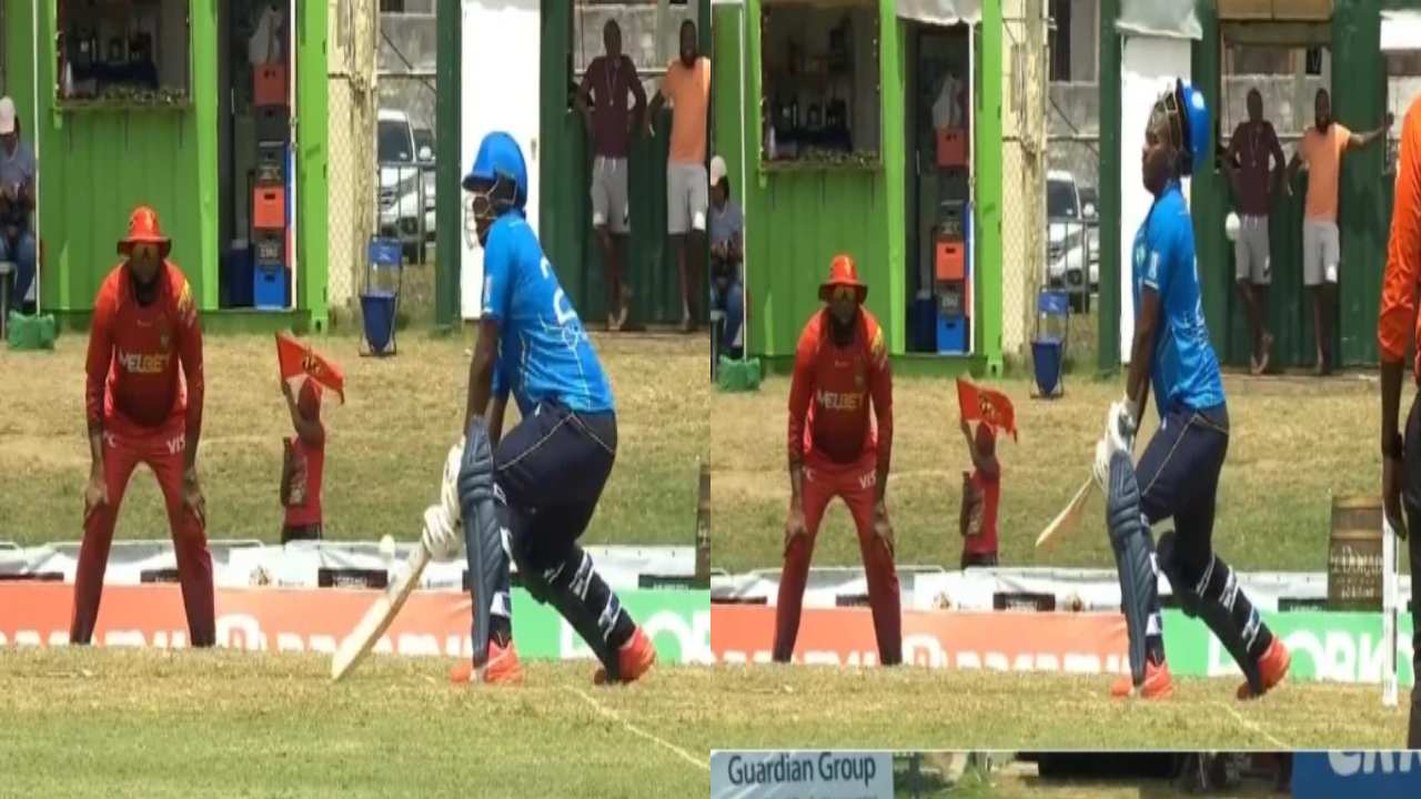 CPL 2023 : మ‌న‌కెందుకు భ‌య్యా.. ఇలాంటి రిస్క్ షాట్లు.. ఏదైన జ‌రిగుంటే..?