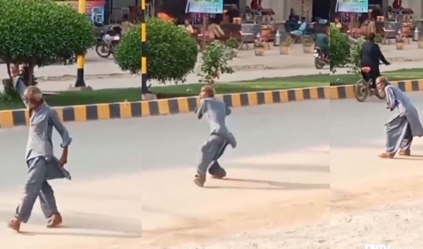 Imaginary Cricket : బంతీలేదు, బ్యాటు లేకుండా క్రికెట్ .. ఈ పెద్దాయనకు సిక్సర్ మించి స్కోర్ ఇవ్వాల్సిందే..