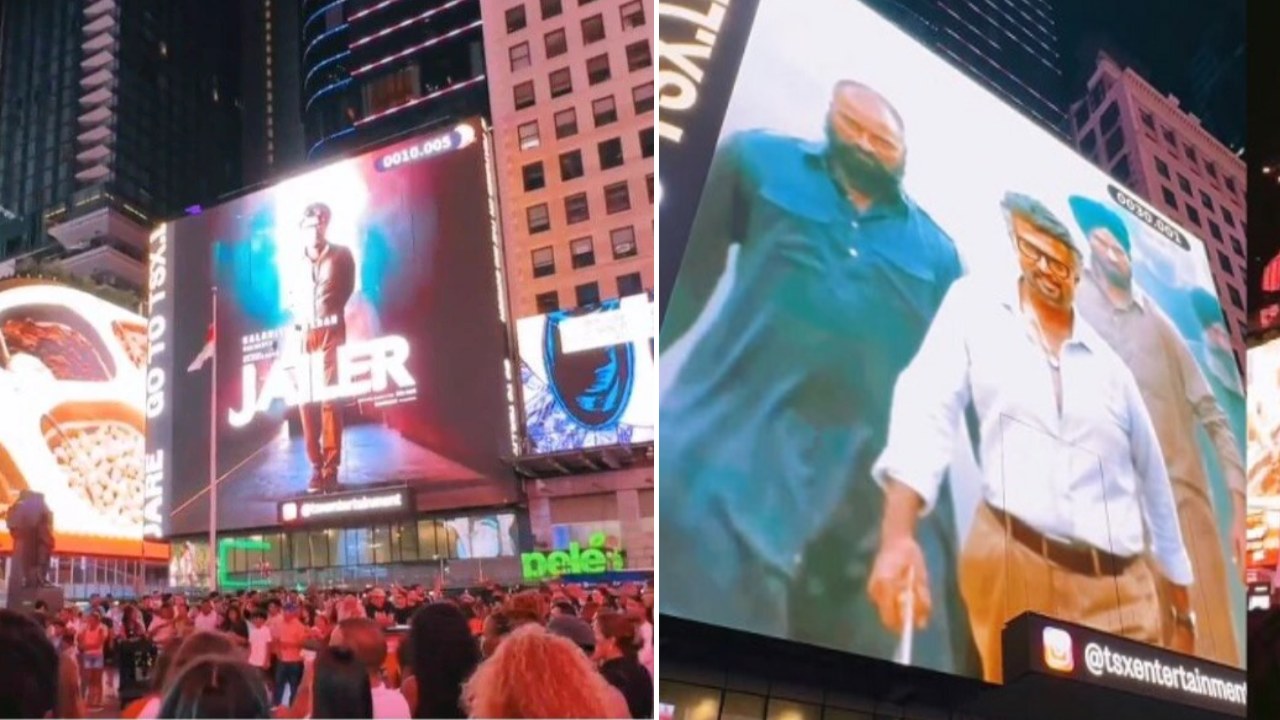 Jailer : అమెరికా టైమ్స్ స్క్వేర్‌ను స్వాధీనం చేసుకున్న సూప‌ర్‌స్టార్.. న్యూయార్క్‌లో జైల‌ర్ జ్వ‌రం..