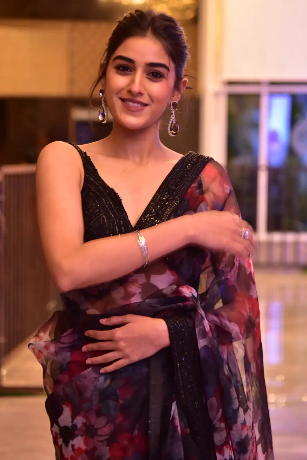 Sakshi Vaidya Stunning Looks at Gandeevadhari Arjuna Pre Release Event