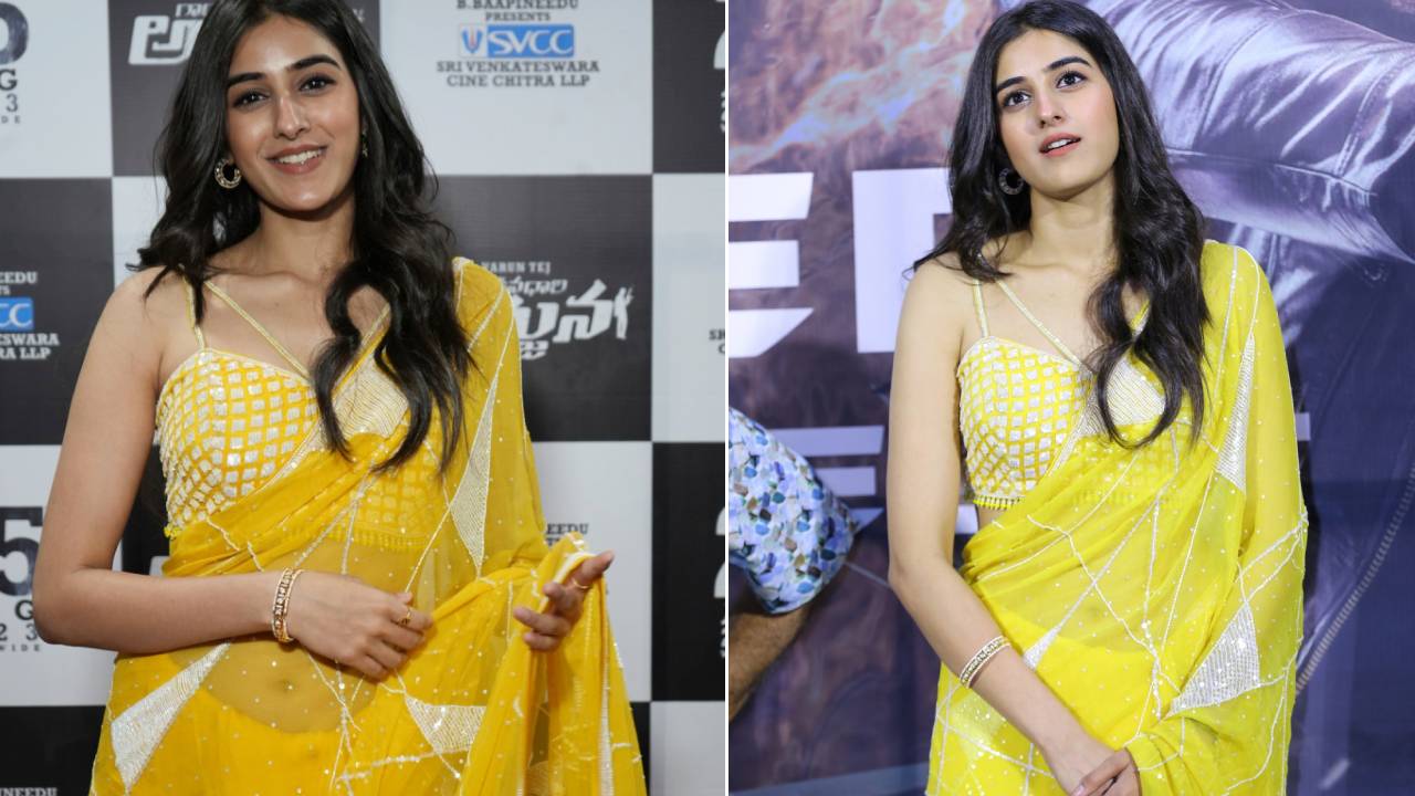 Sakshi Vaidya : గాండీవధారి అర్జున ట్రైలర్ రిలీజ్ ఈవెంట్.. చీరలో సాక్షి వైద్య