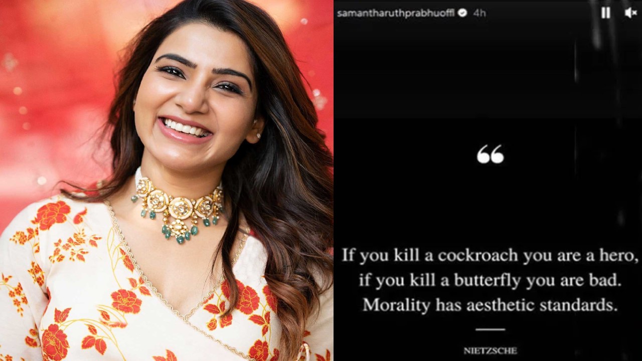 Samantha : బొద్దింకను చంపితే హీరో.. స‌మంత వ్యాఖ్య‌లు వైర‌ల్‌.. ఎవ‌రిని ఉద్దేశించి..?