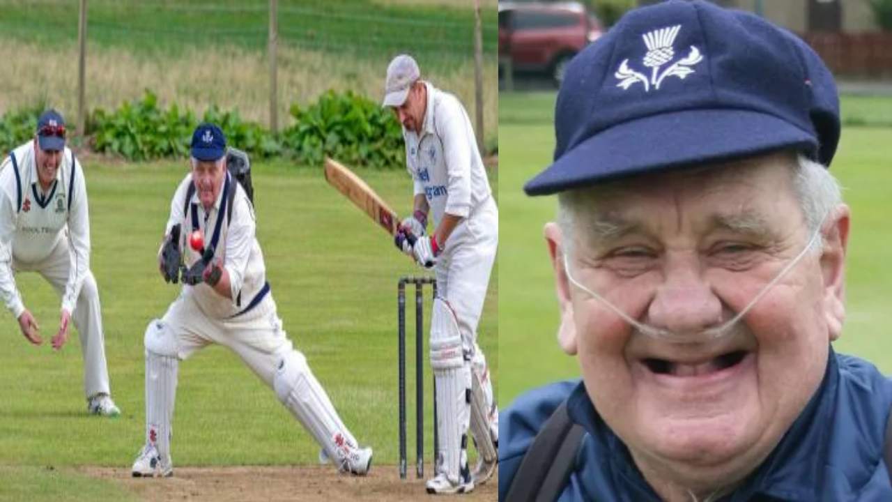 Alex Steele : క్రికెట్ అంటే పిచ్చి.. 83 ఏళ్ల వ‌య‌సులో ఆక్సిజ‌న్ సిలిండ‌ర్ పెట్టుకుని మ‌రీ వికెట్ కీపింగ్‌..