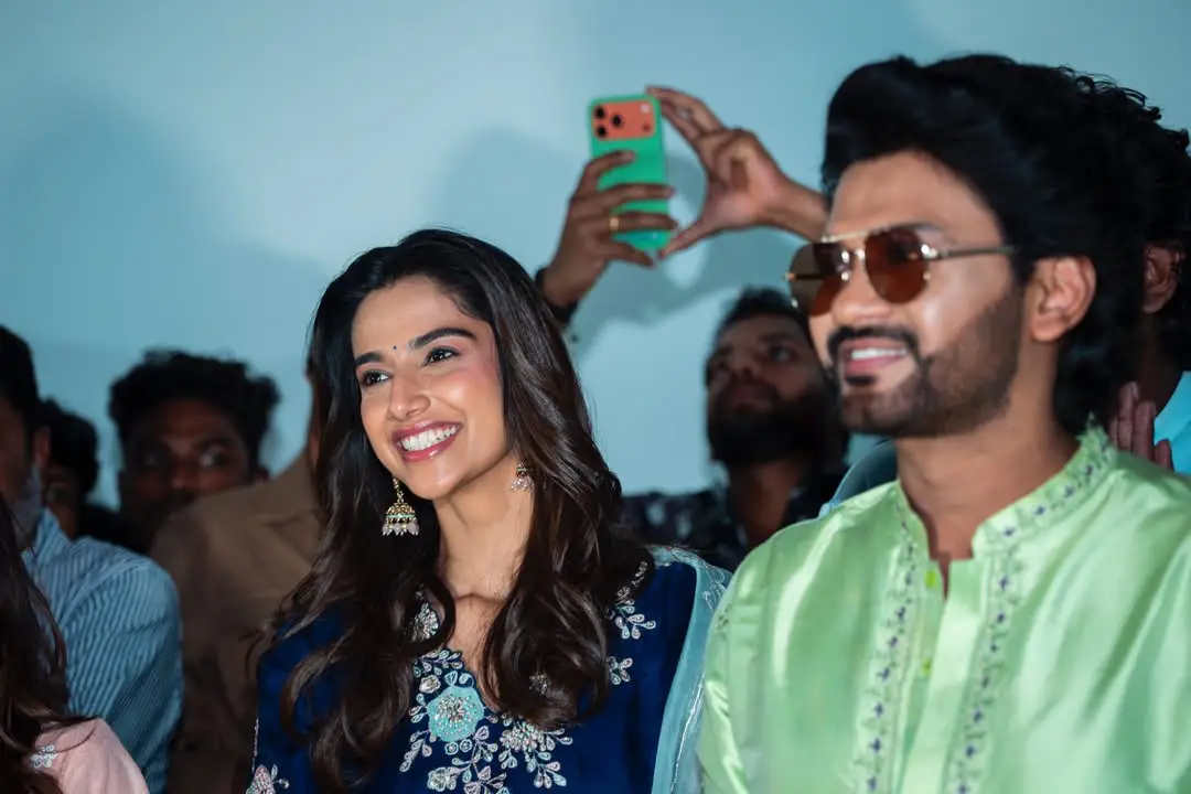 Actress satya sri shared Anaganaga oka raju movie success tour photos. (1)