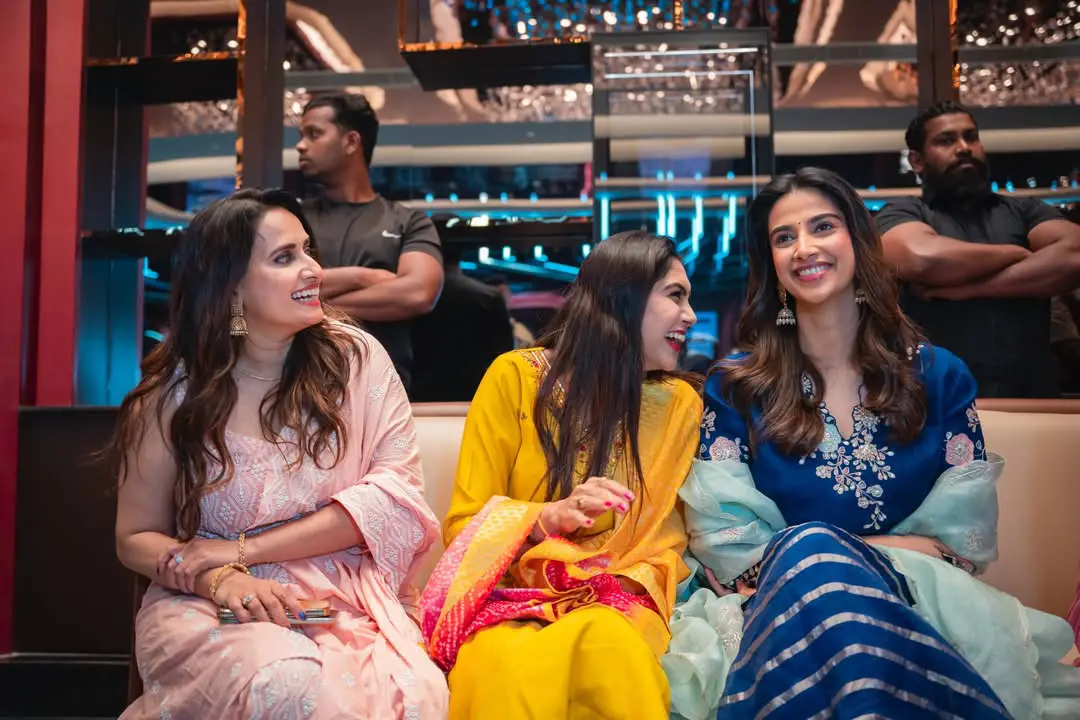 Actress satya sri shared Anaganaga oka raju movie success tour photos. (1)