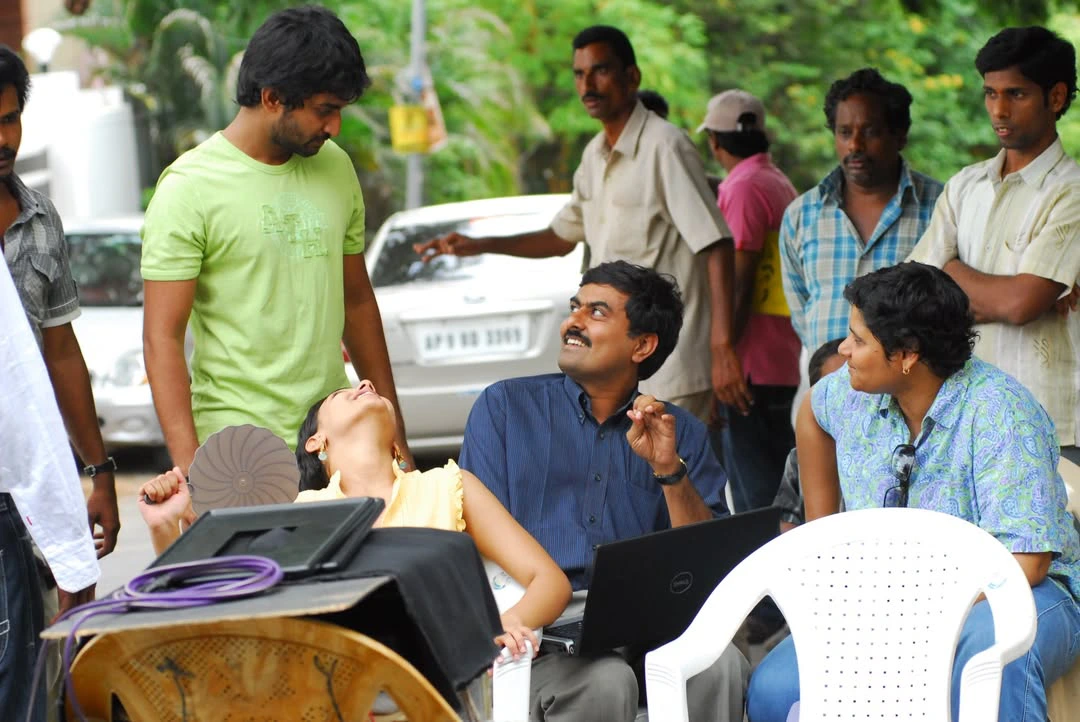 Nithya Menen Shares Ala Modalaindi Working Stills