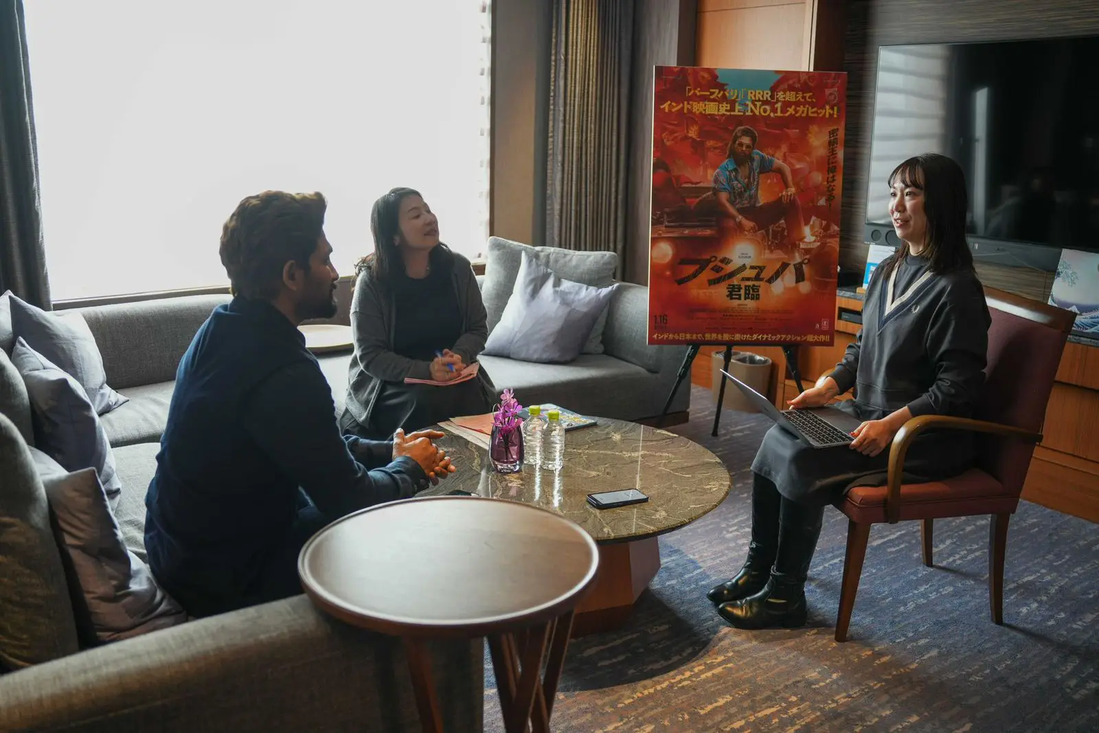 Allu Arjun- Rashmika Mandanna at japan for Pushpa 2 promotions