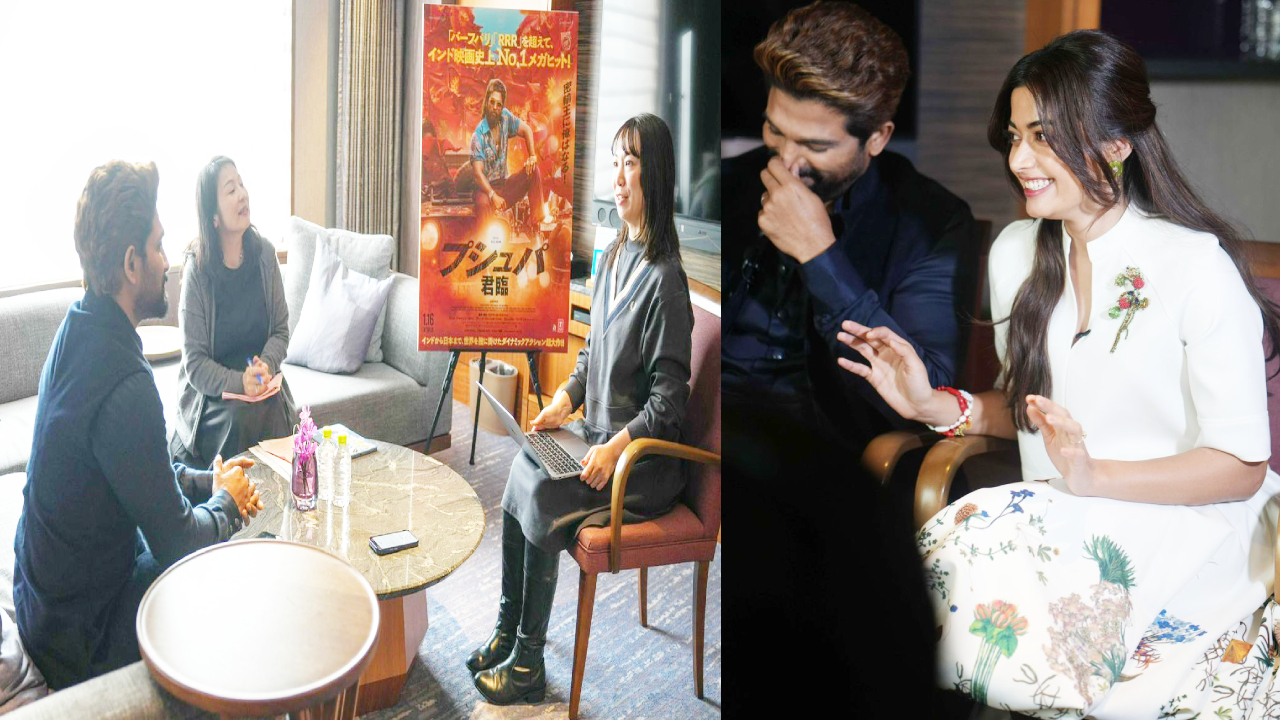 Pushpa 2: పుష్ప 2 జపాన్ ప్రమోషన్స్ లో అల్లు అర్జున్- రష్మిక.. ఫొటోలు వైరల్