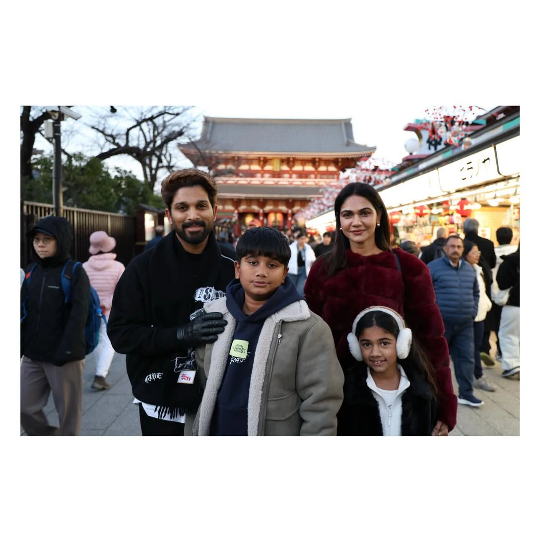Allu Arjun Enjoying Vacation in Japan with Family