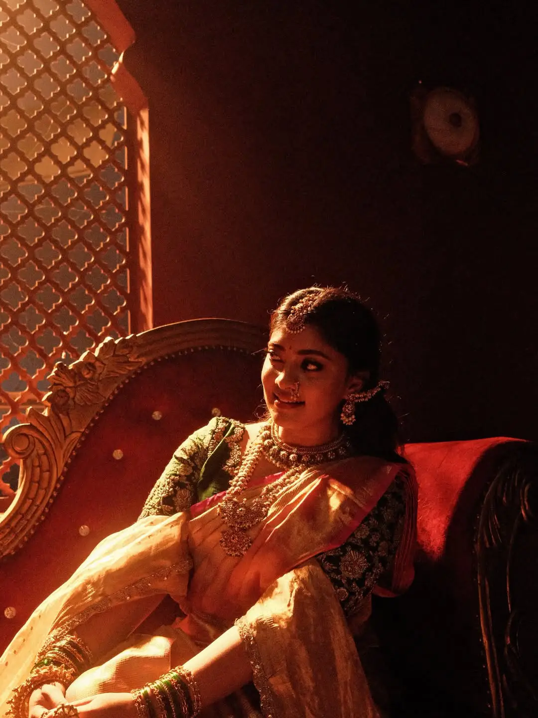 Ammu Abhirami Rajasaab Working Stills