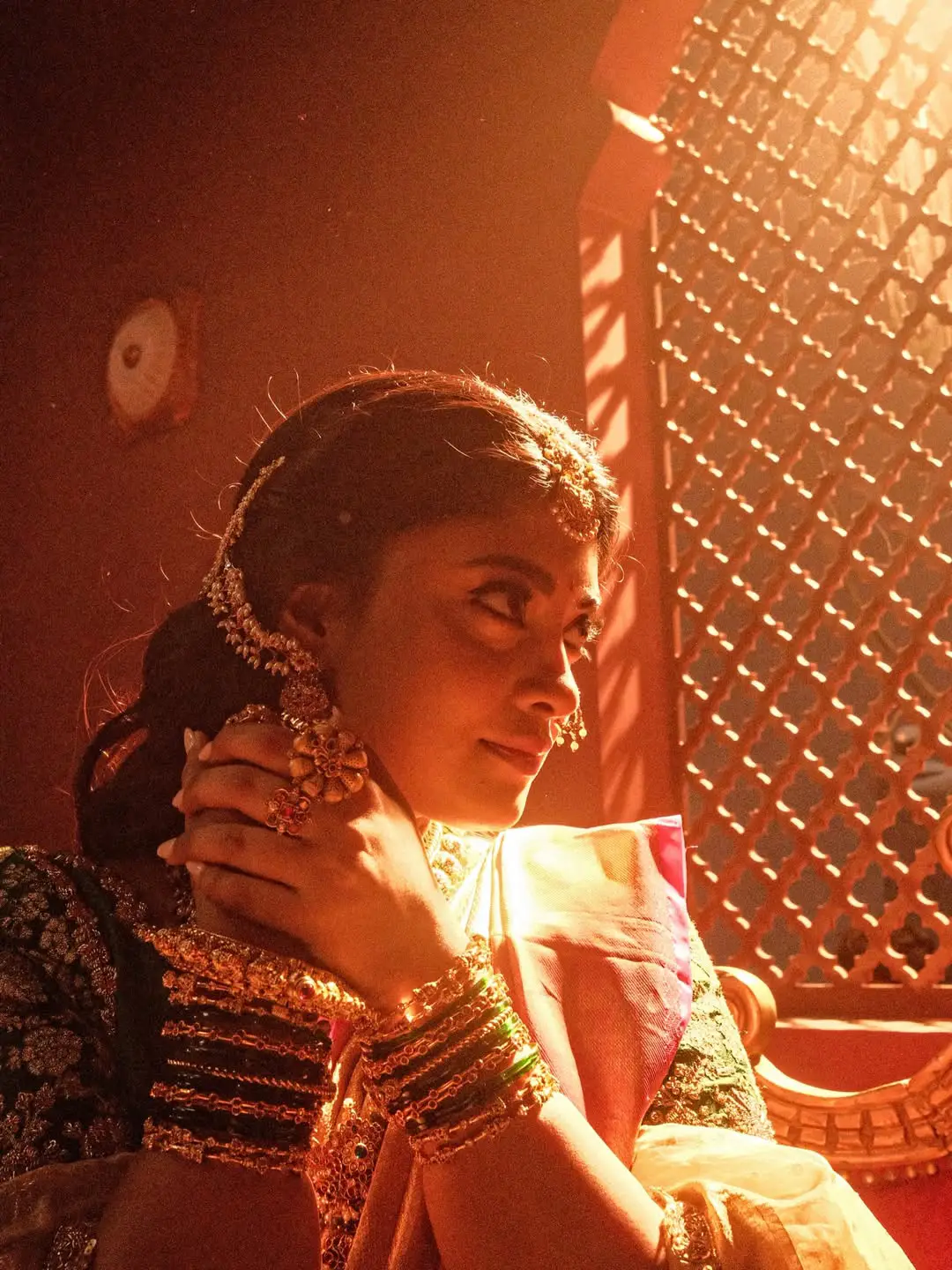 Ammu Abhirami Rajasaab Working Stills