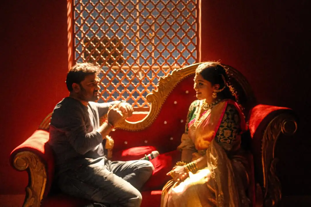 Ammu Abhirami Rajasaab Working Stills