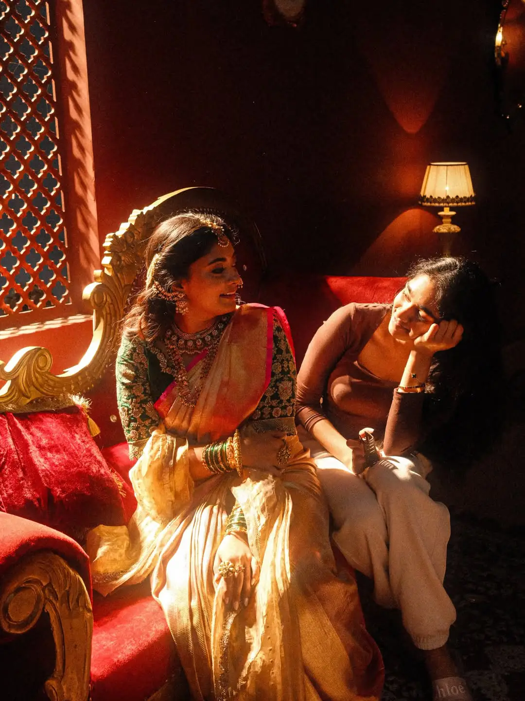 Ammu Abhirami Rajasaab Working Stills