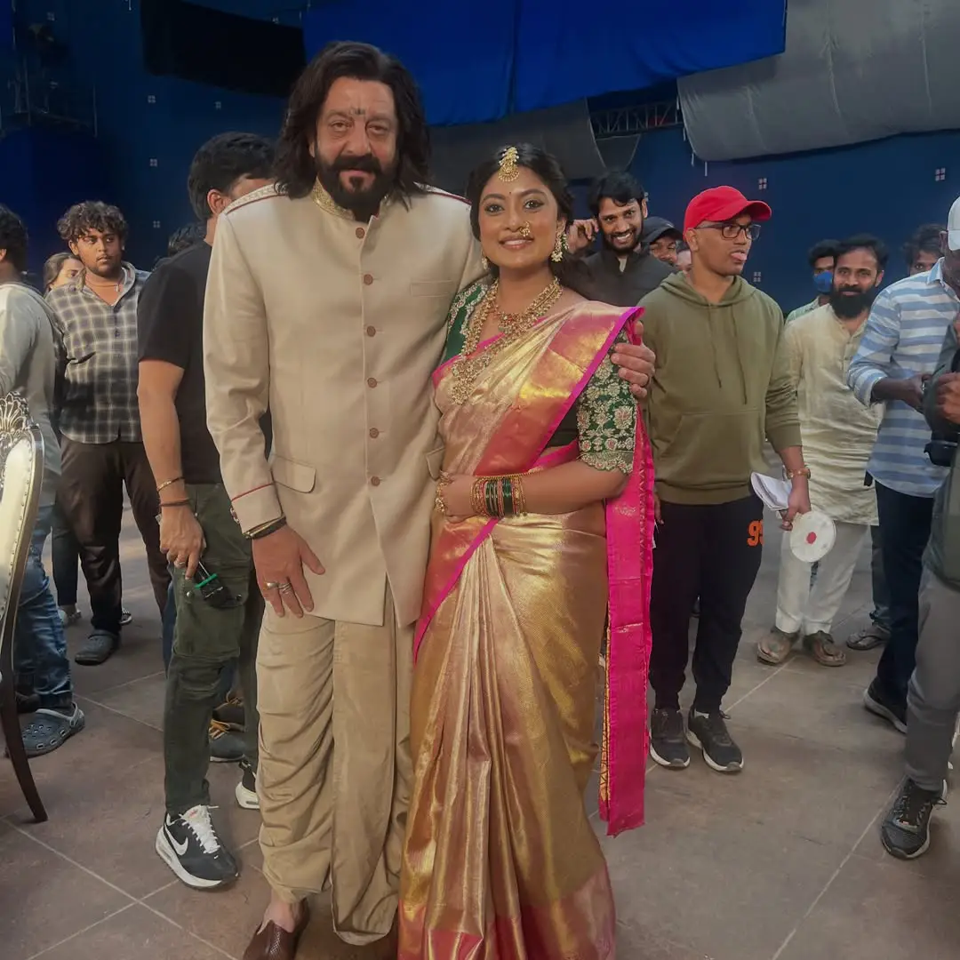 Ammu Abhirami Rajasaab Working Stills