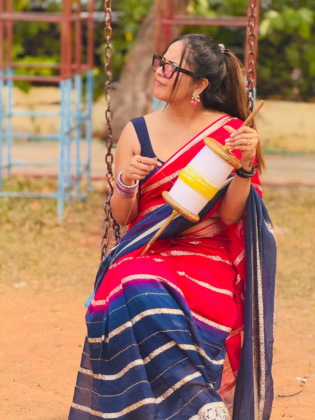 Anasuya Bharadwaj Sankranthi Special Photos