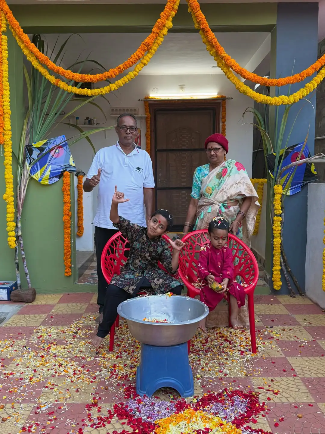 Anchor Lasya Sankranti festival special photos. (1)