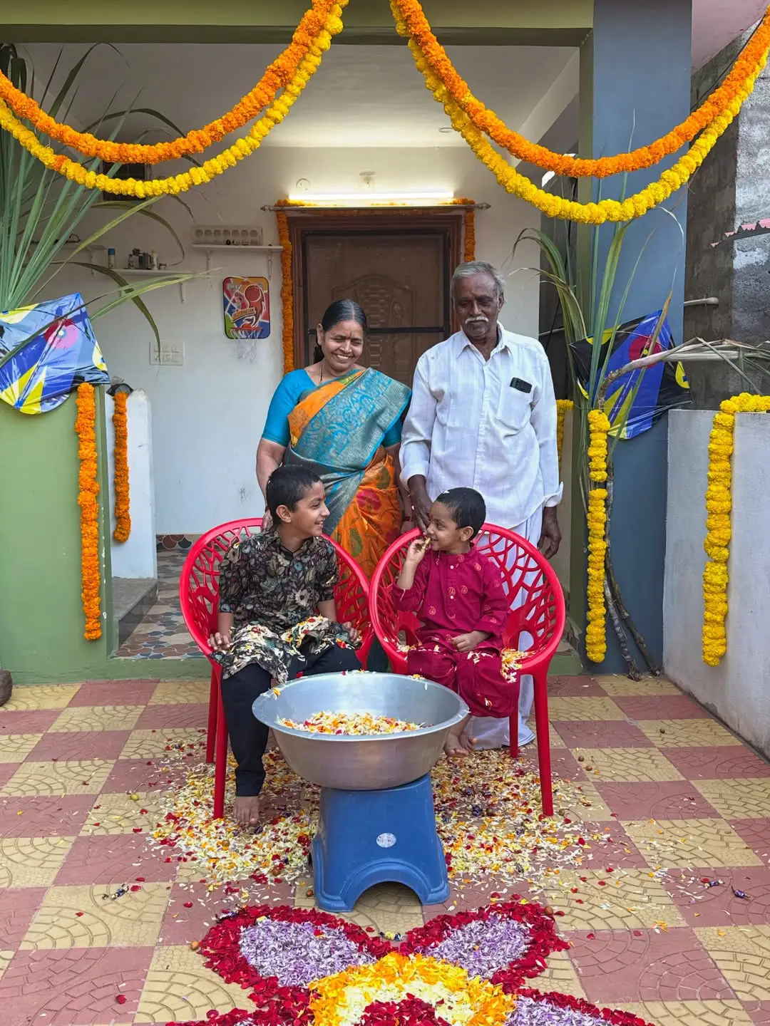 Anchor Lasya Sankranti festival special photos. (1)