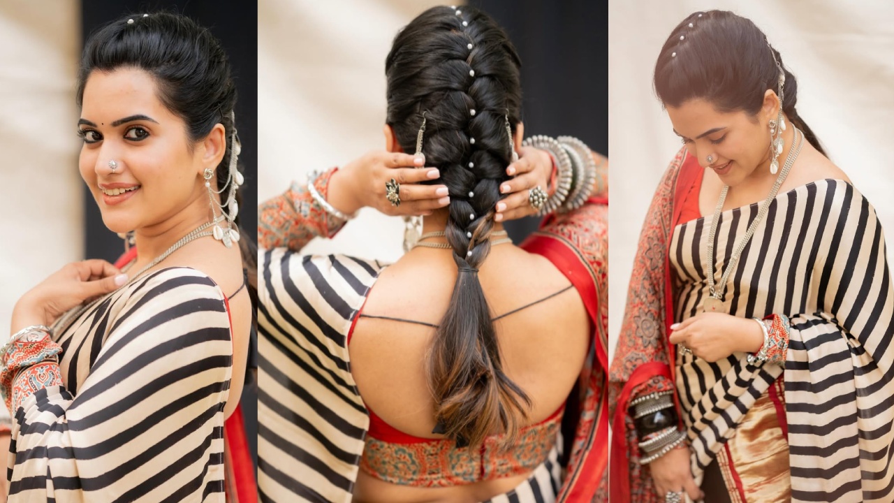 Sravanthi : అల‌నాటి హీరోయిన్ల లుక్‌లో యాంక‌ర్ స్రవంతి.. న‌లుపు, తెలుపు రంగు చీర‌క‌ట్టులో అద‌ర‌హా..