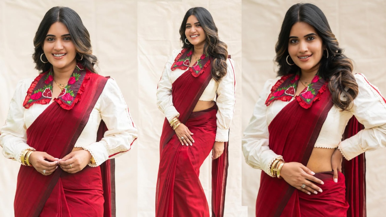 Sravanthi Chokkarapu : ఎర్ర‌టి చీర‌లో క‌శ్మీర్ ఆపిల్‌లా యాంక‌ర్ స్ర‌వంతి.. ఫోటోలు వైర‌ల్‌