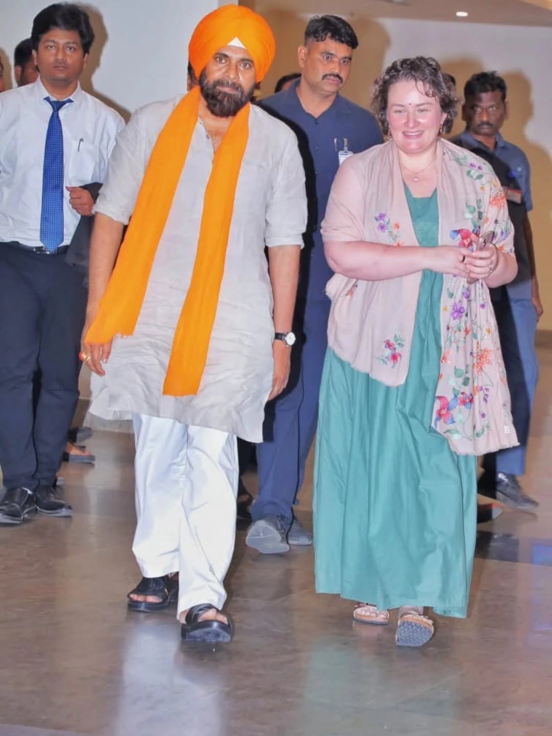 Pawan kalyan with Wife Anna Lezhneva