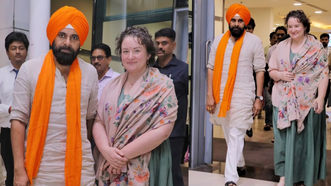 Pawan kalyan : భార్యతో పవన్ కళ్యాణ్.. సింగ్ లుక్ లో ఫోటోలు వైరల్..