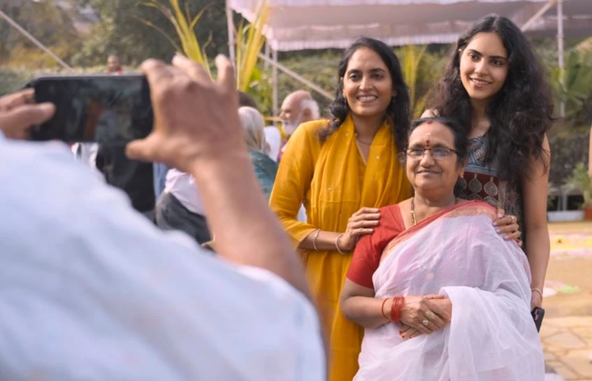 Naga Chaitanya Sobhita Dhulipala Sankranthi Celebrations with Annapurna Studio Employees