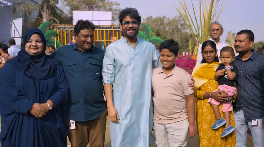 Naga Chaitanya Sobhita Dhulipala Sankranthi Celebrations with Annapurna Studio Employees