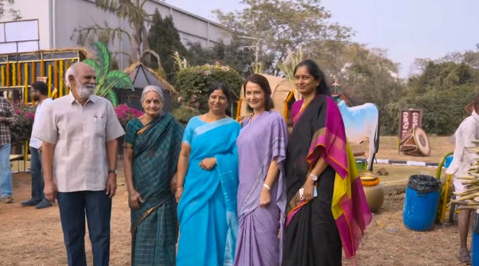 Naga Chaitanya Sobhita Dhulipala Sankranthi Celebrations with Annapurna Studio Employees