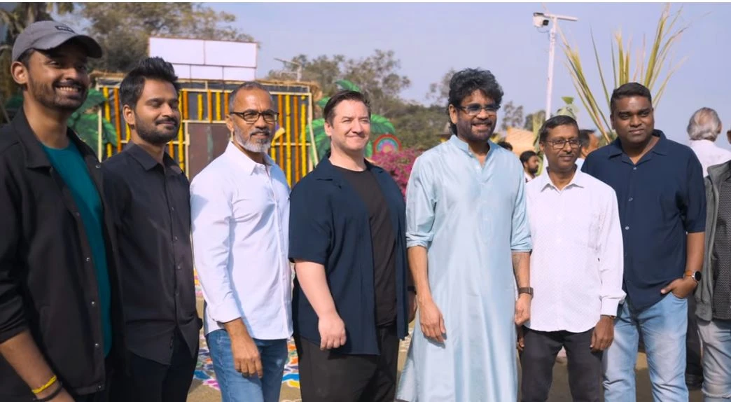 Naga Chaitanya Sobhita Dhulipala Sankranthi Celebrations with Annapurna Studio Employees