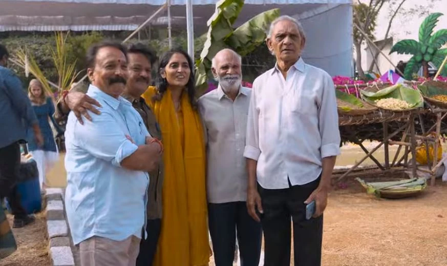 Naga Chaitanya Sobhita Dhulipala Sankranthi Celebrations with Annapurna Studio Employees