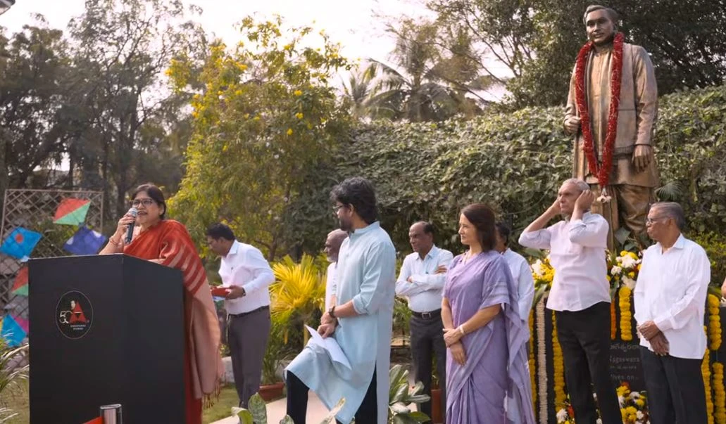 Naga Chaitanya Sobhita Dhulipala Sankranthi Celebrations with Annapurna Studio Employees