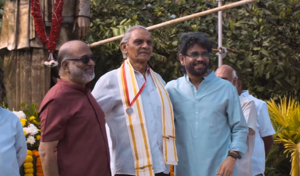 Naga Chaitanya Sobhita Dhulipala Sankranthi Celebrations with Annapurna Studio Employees