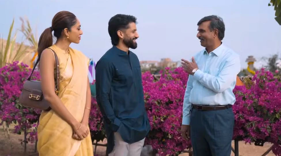 Naga Chaitanya Sobhita Dhulipala Sankranthi Celebrations with Annapurna Studio Employees