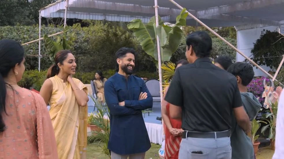 Naga Chaitanya Sobhita Dhulipala Sankranthi Celebrations with Annapurna Studio Employees