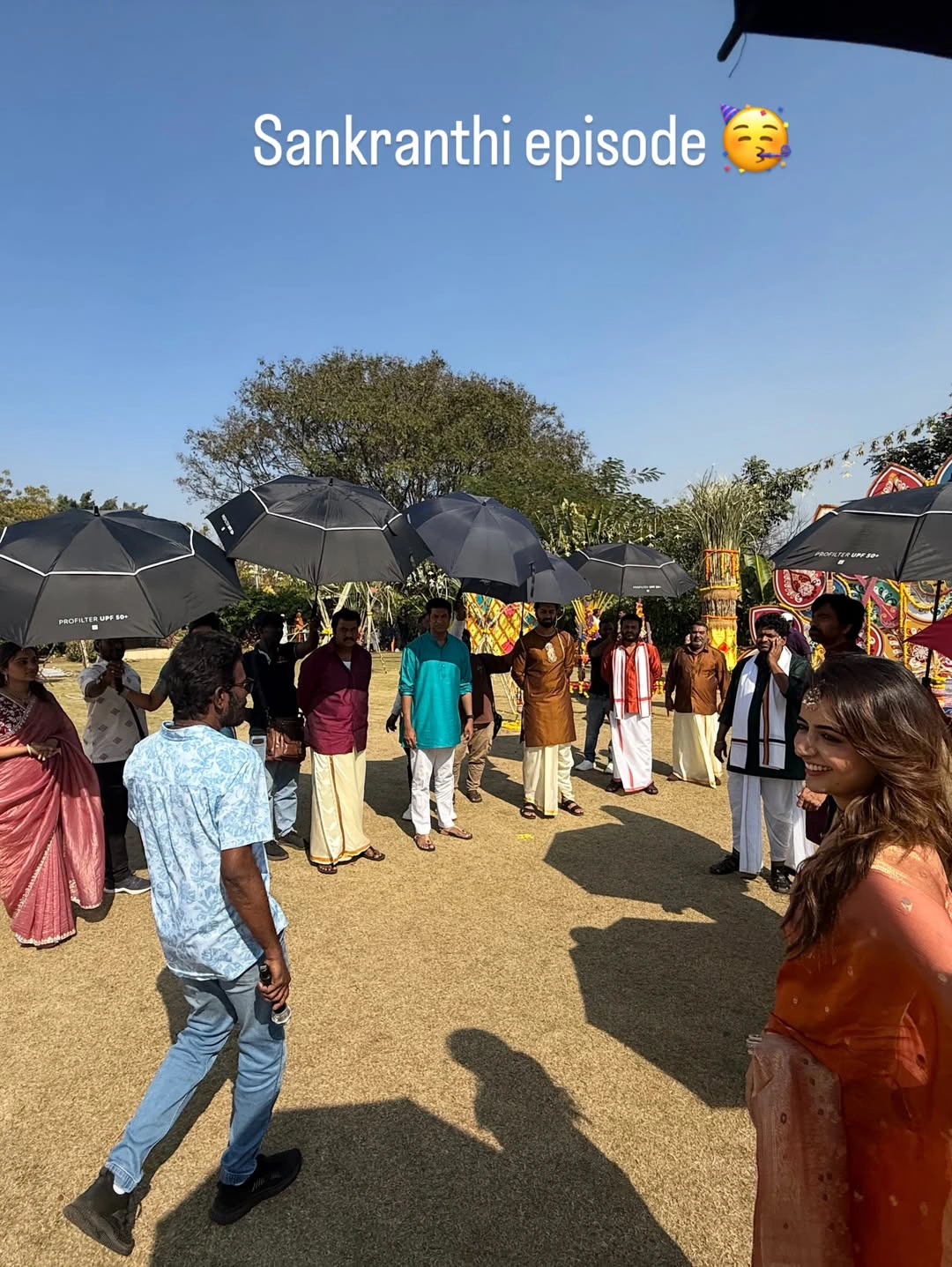 Ashika Ranganath Shares Bharatha Mahasayulaku Wignyapthi Working Stills