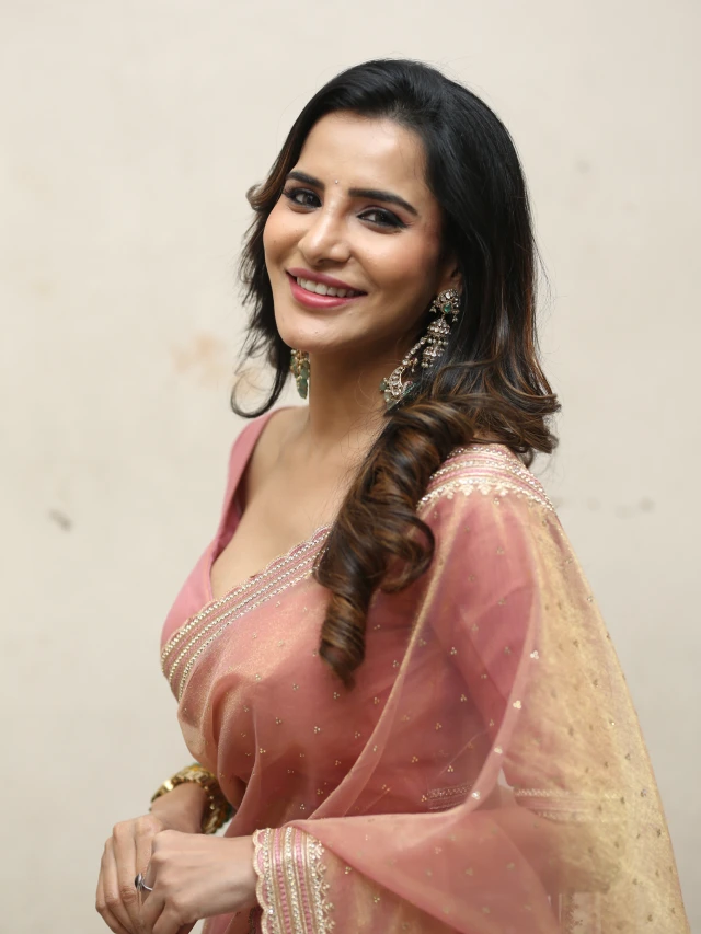 Ashu Reddy Stunning Looks in Saree