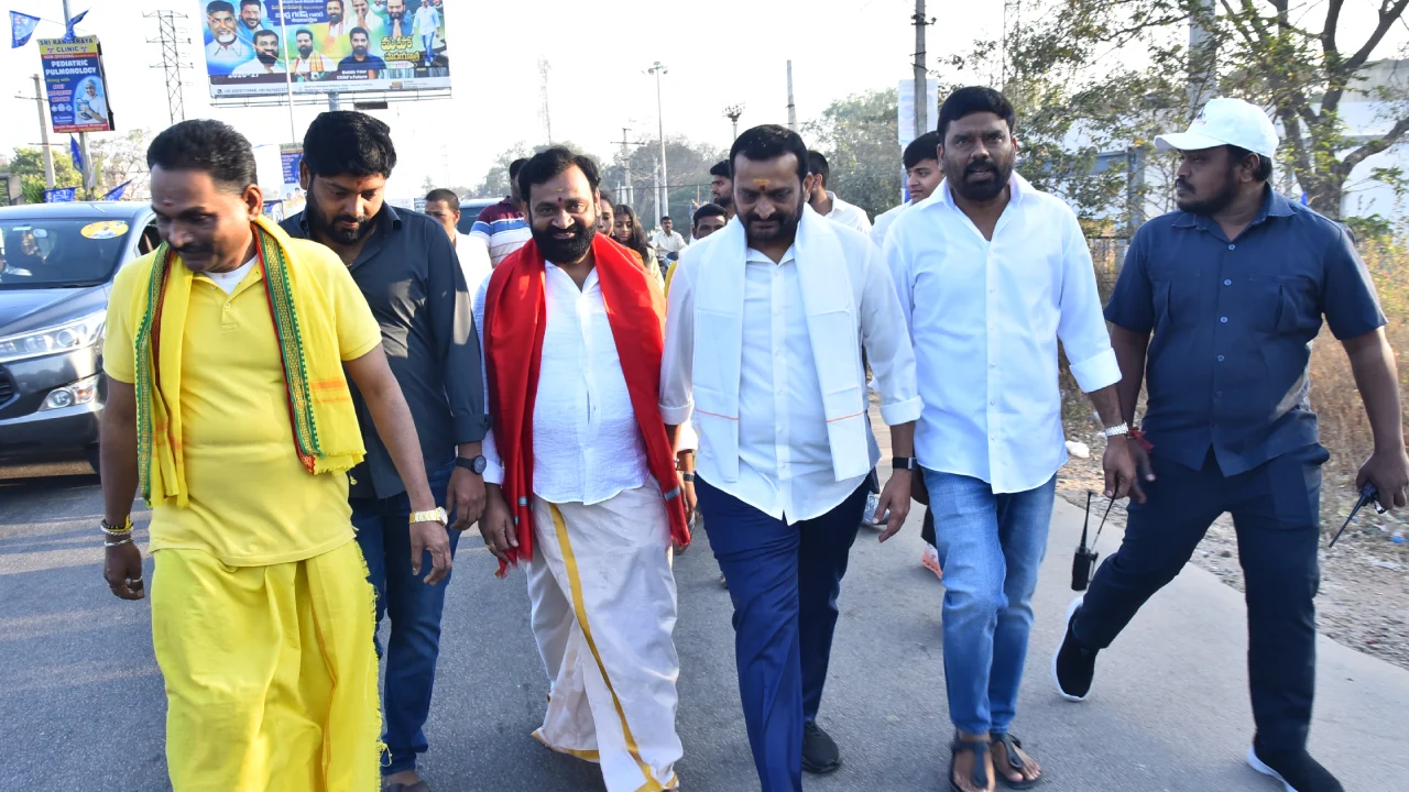 Bandla Ganesh Padhayatra for CM Chandrababu Naidu