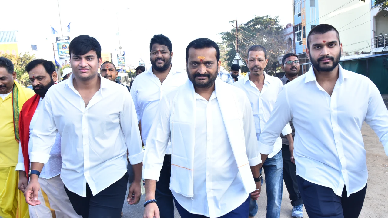 Bandla Ganesh Padhayatra for CM Chandrababu Naidu