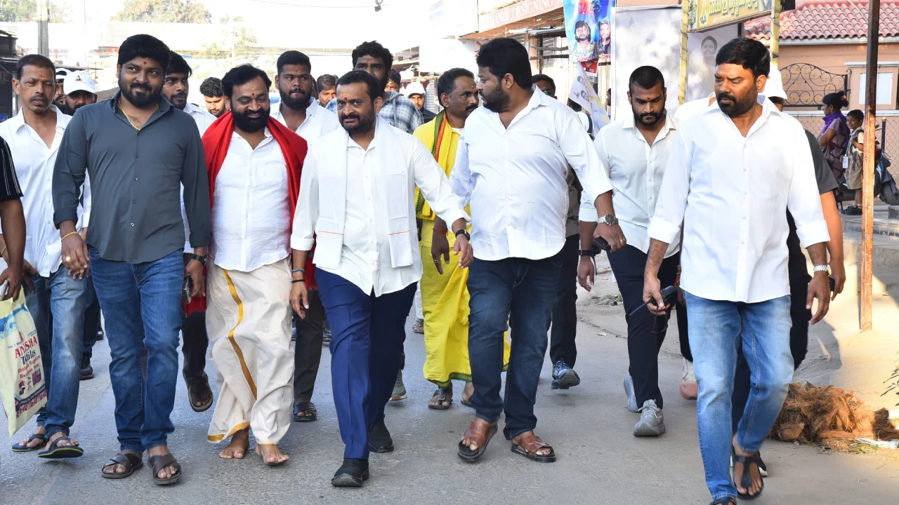 Bandla Ganesh Padhayatra for CM Chandrababu Naidu