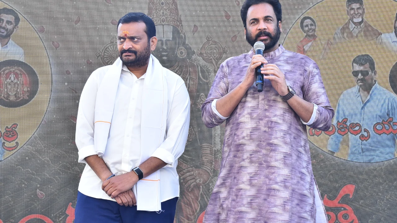 Bandla Ganesh Padhayatra for CM Chandrababu Naidu