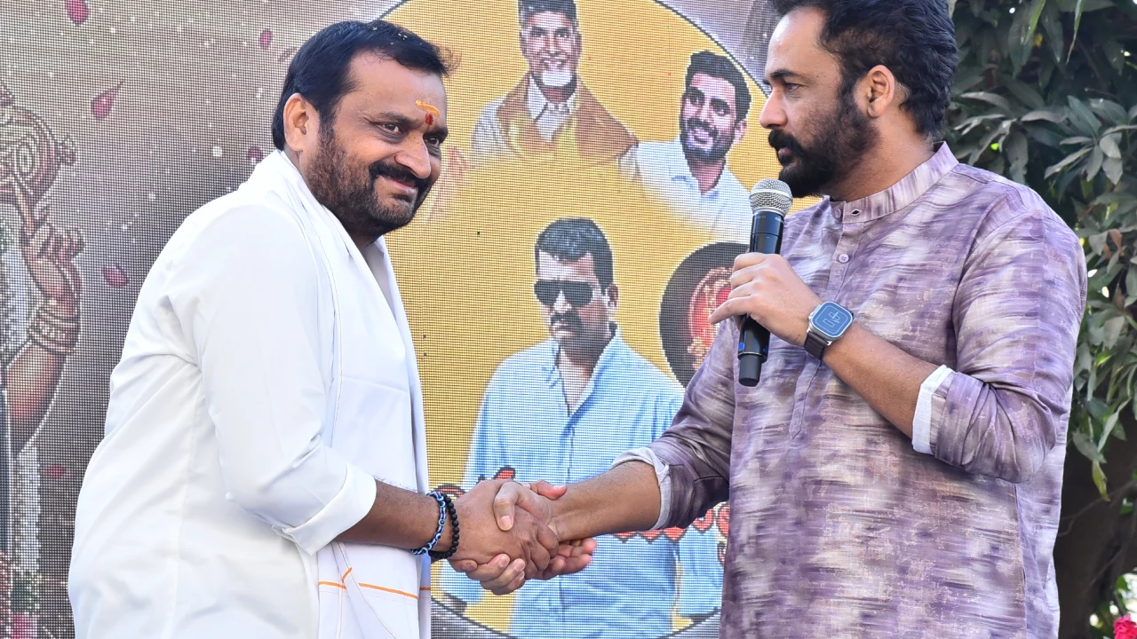 Bandla Ganesh Padhayatra for CM Chandrababu Naidu