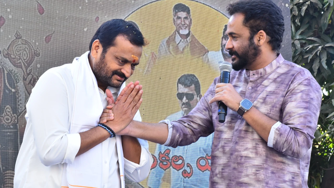 Bandla Ganesh Padhayatra for CM Chandrababu Naidu