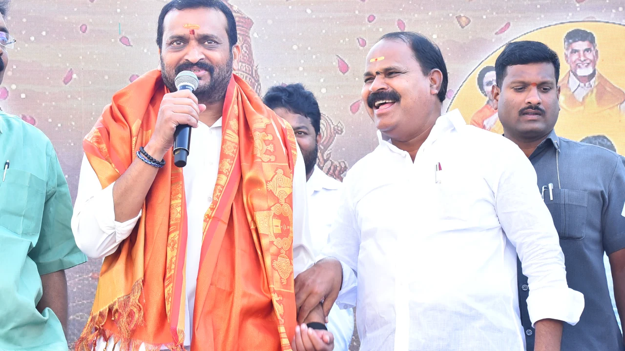 Bandla Ganesh Padhayatra for CM Chandrababu Naidu