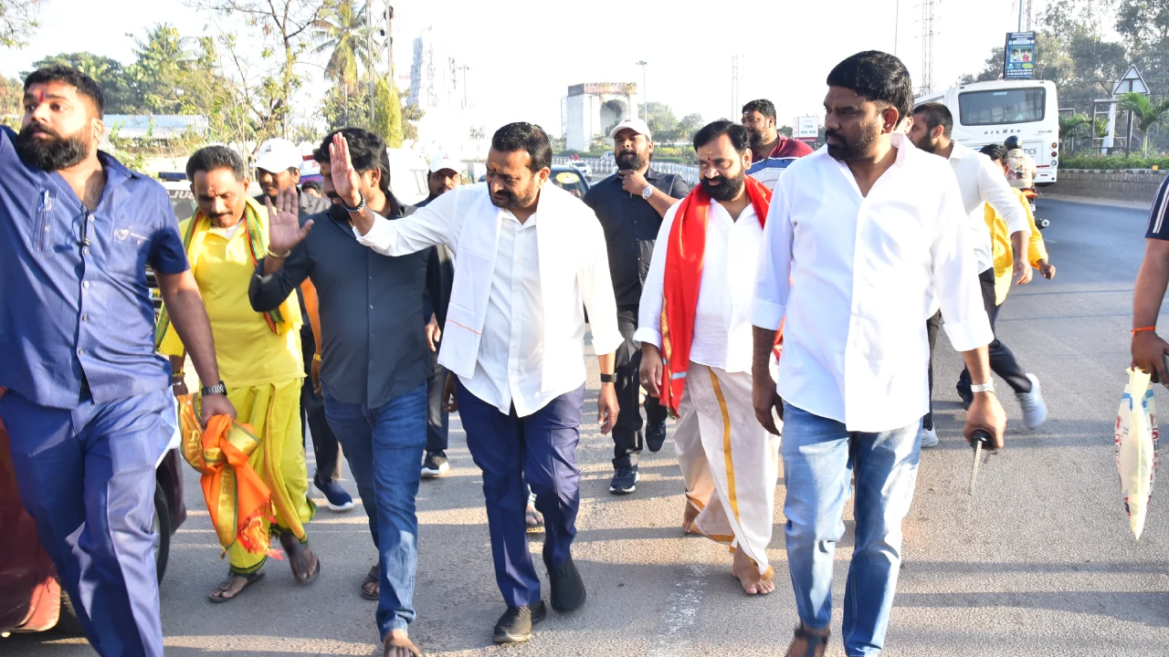Bandla Ganesh Padhayatra for CM Chandrababu Naidu