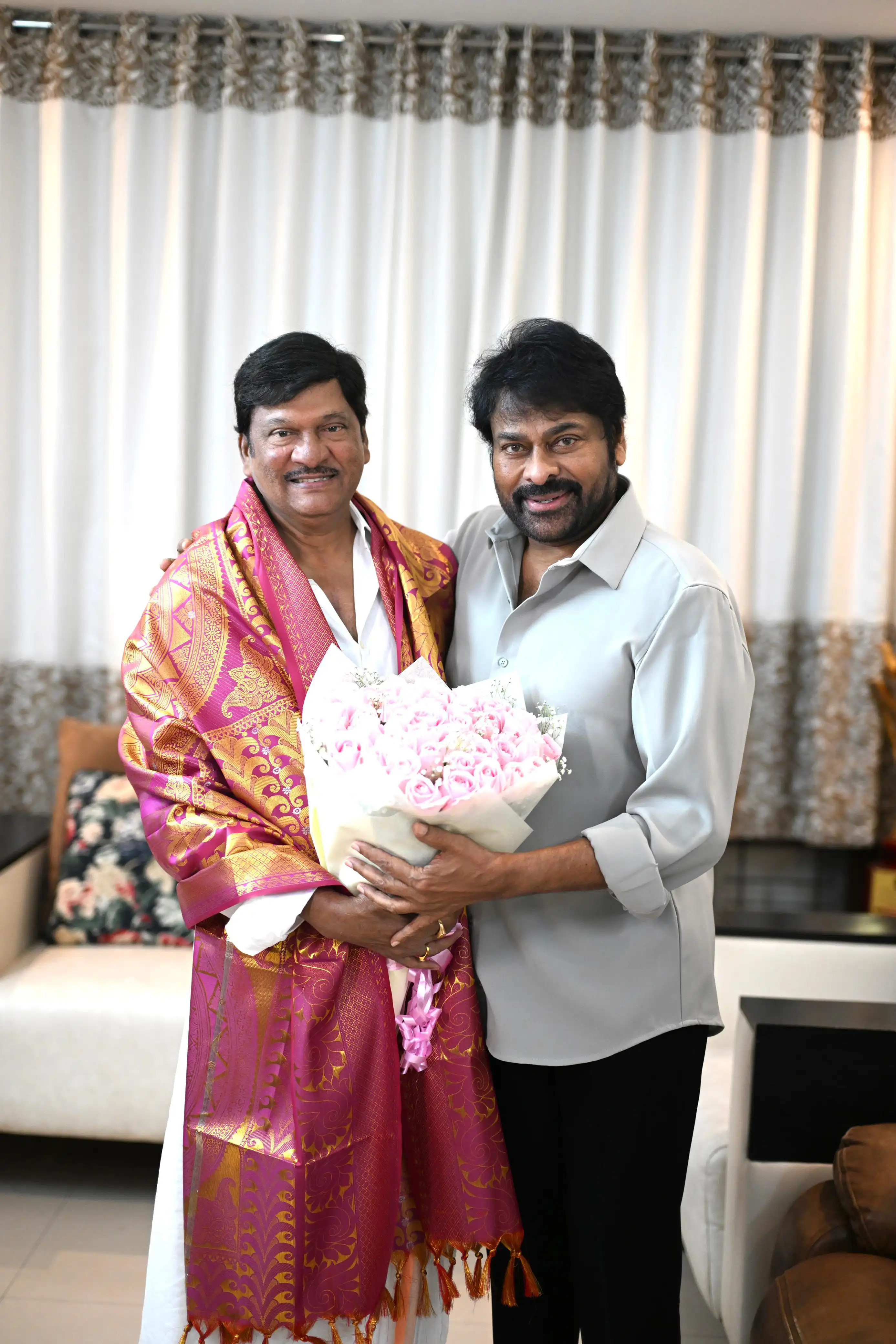 Chiranjeevi Congratulate Murali Mohan and Rajendra Prasad