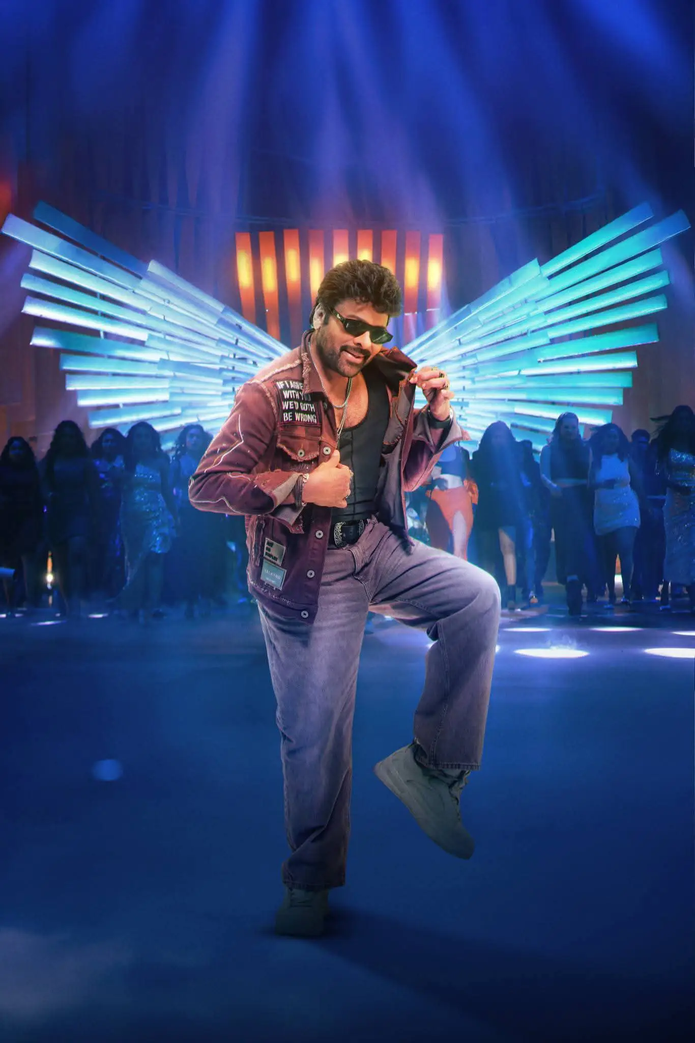 Chiranjeevi stylish looks from mana shankara varaprasad garu movie (1)