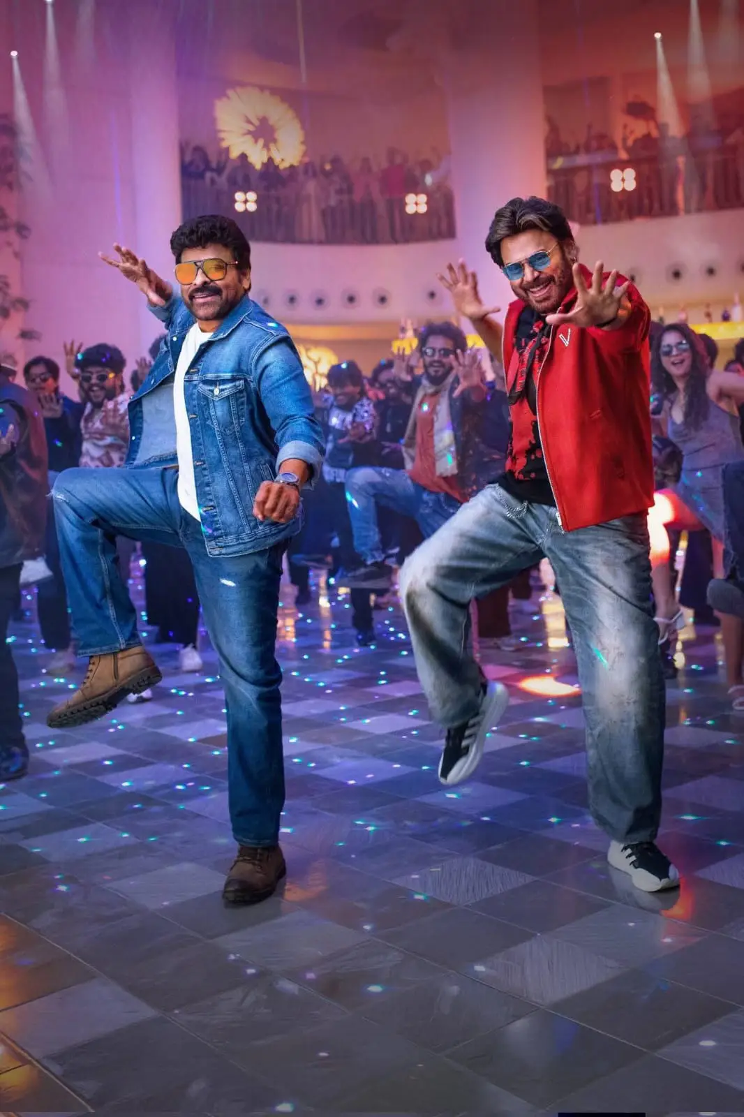 Chiranjeevi stylish looks from mana shankara varaprasad garu movie (1)