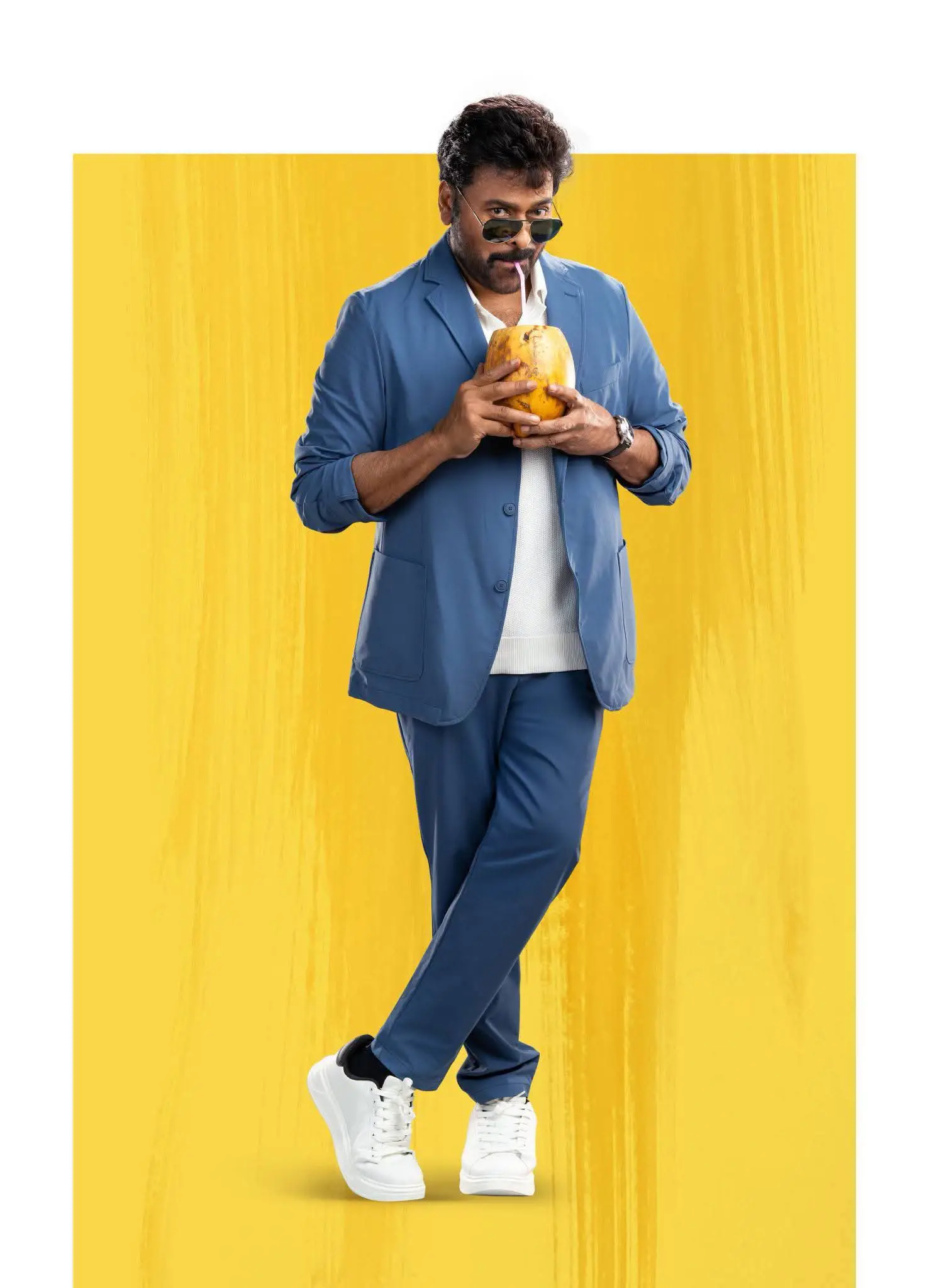 Chiranjeevi stylish looks from mana shankara varaprasad garu movie (1)