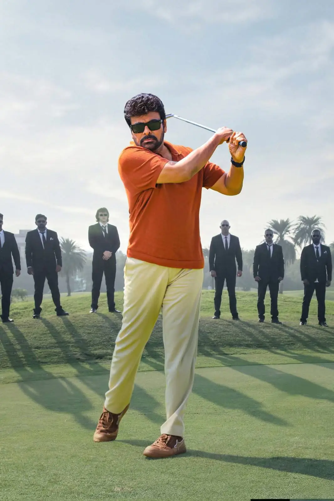 Chiranjeevi stylish looks from mana shankara varaprasad garu movie (1)