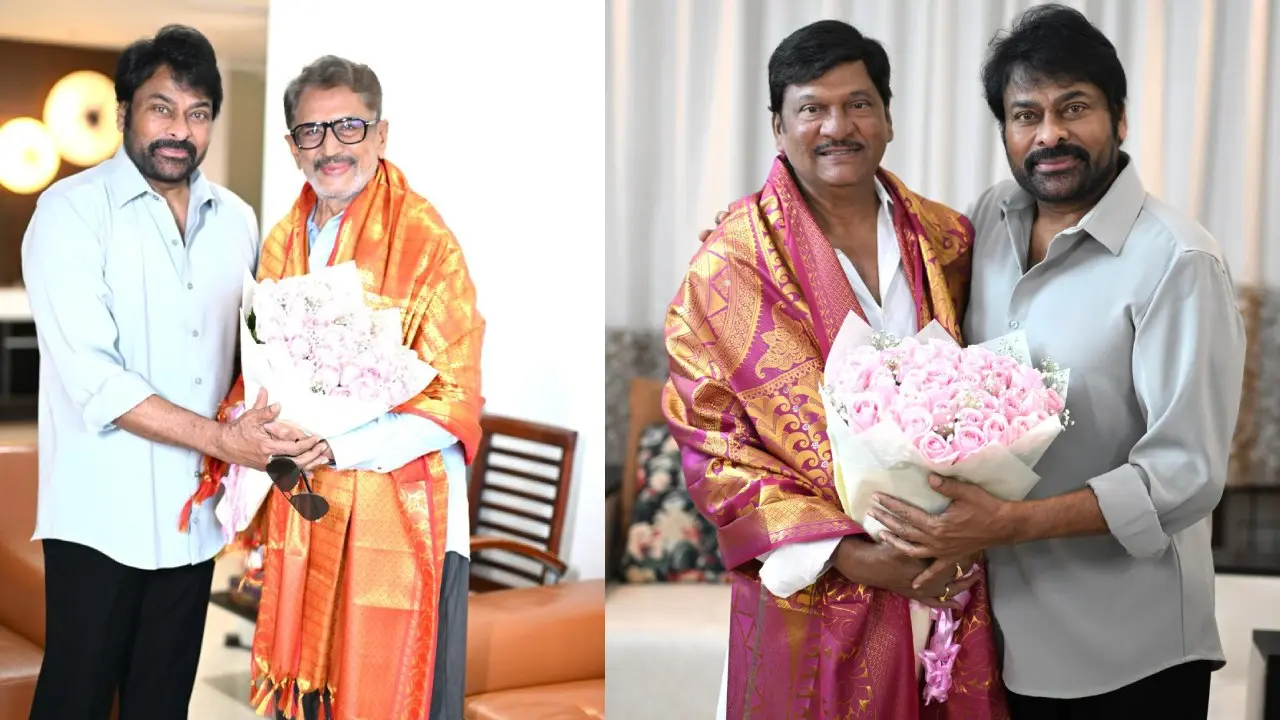 Chiranjeevi Congratulate Murali Mohan and Rajendra Prasad